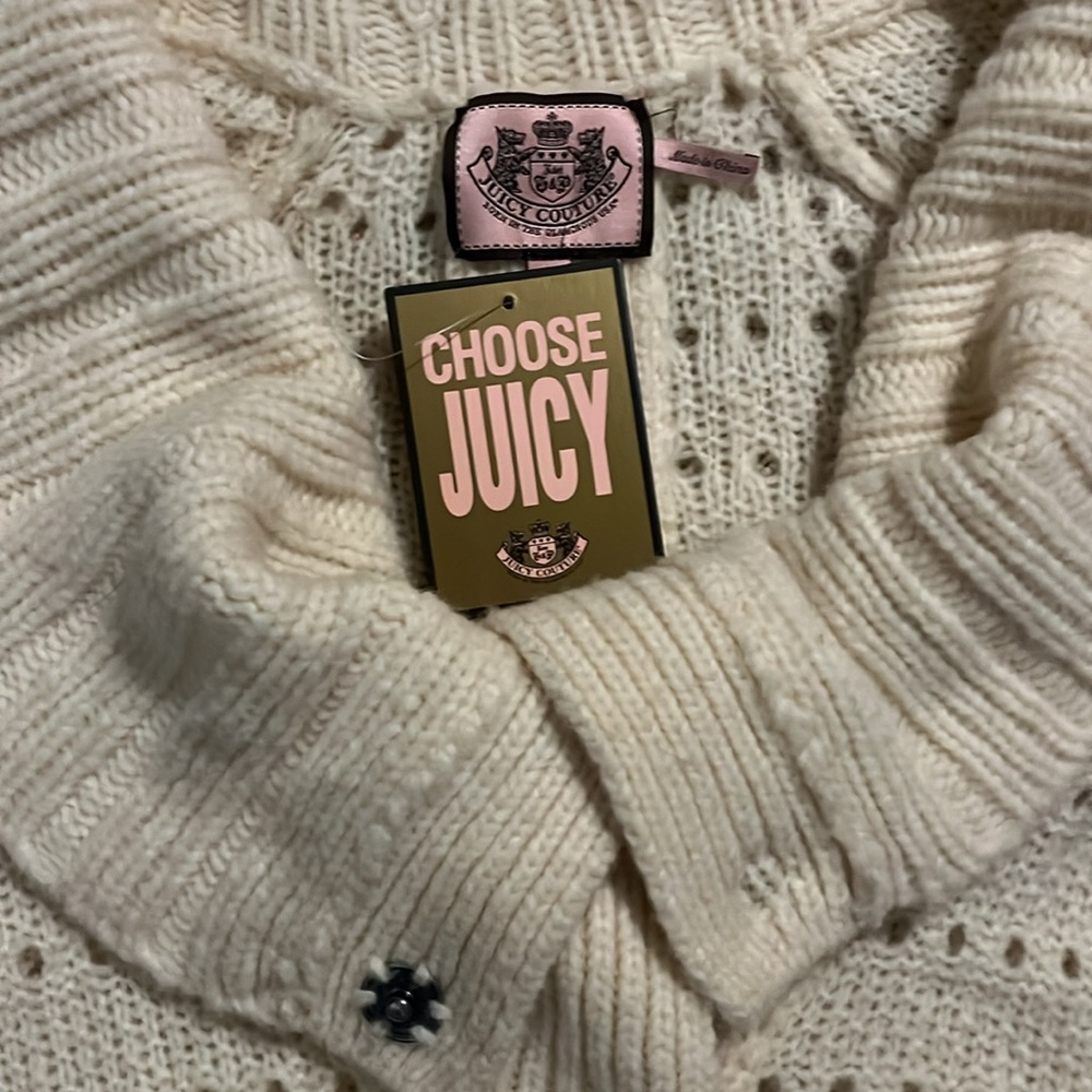 Juicy couture snap front cardigan